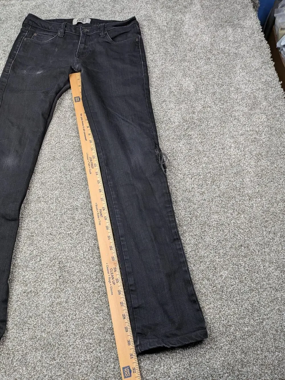 Naked & Famous Denim Jeans Mens 31 Black Super Skinny Guy Power Stretch 013010
